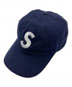 SUPREMEシュプリーム）の古着「Boiled Wool S Logo 6-Panel 22aw」｜ネイビー