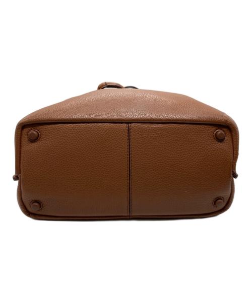 COLE HAAN（コールハーン）COLE HAAN (コールハーン) 巾着2WAYショルダーバッグ ブラウンの古着・服飾アイテム