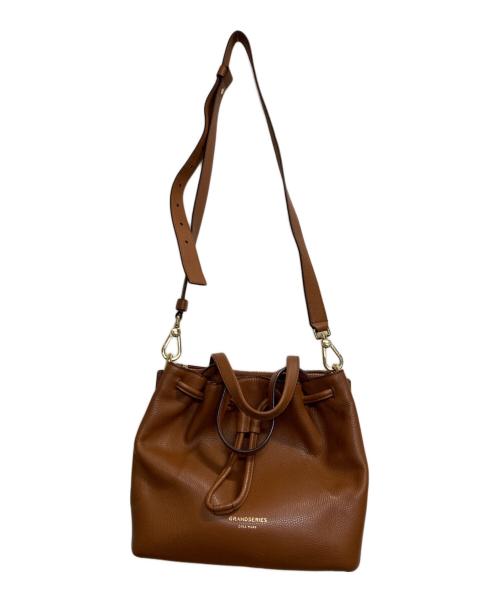 COLE HAAN（コールハーン）COLE HAAN (コールハーン) 巾着2WAYショルダーバッグ ブラウンの古着・服飾アイテム