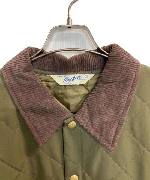 BACKERS（バッカーズ）backers (バッカーズ) キルティングジャケット グリーン サイズ:Lの古着・服飾アイテム