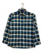 mont-bellモンベル）の古着「チェックシャツ」｜ブルー×ホワイト