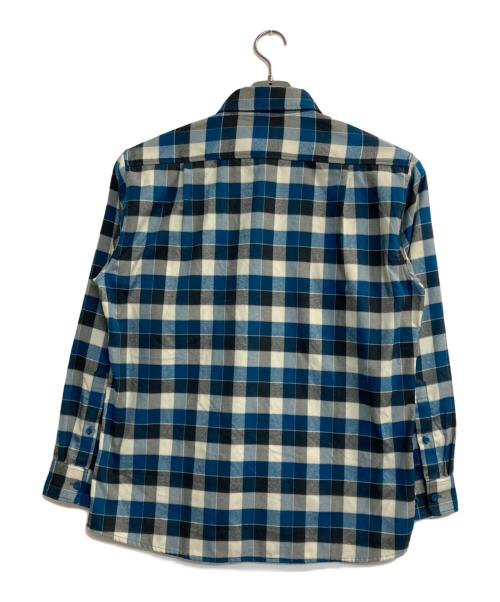 mont-bell（モンベル）mont-bell (モンベル) チェックシャツ ブルー×ホワイト サイズ:Mの古着・服飾アイテム