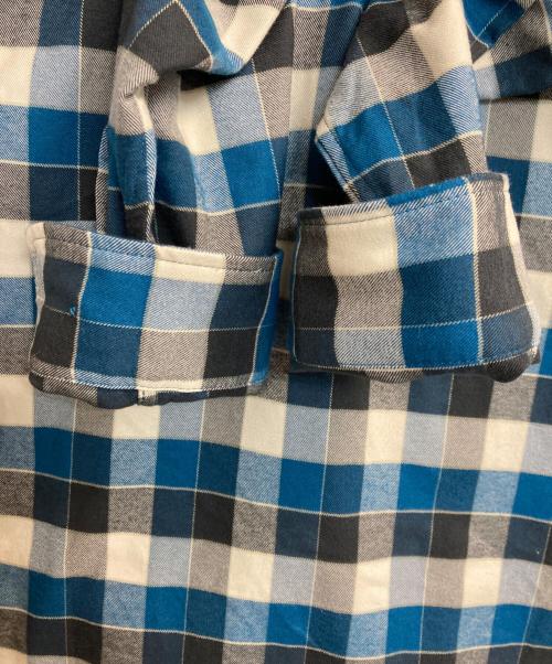 mont-bell（モンベル）mont-bell (モンベル) チェックシャツ ブルー×ホワイト サイズ:Mの古着・服飾アイテム