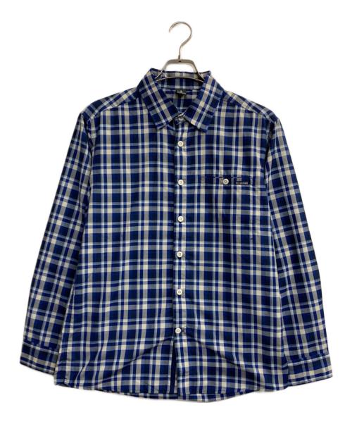 mont-bell（モンベル）mont-bell (モンベル) チェックシャツ ブルー×ホワイト サイズ:Ｍの古着・服飾アイテム