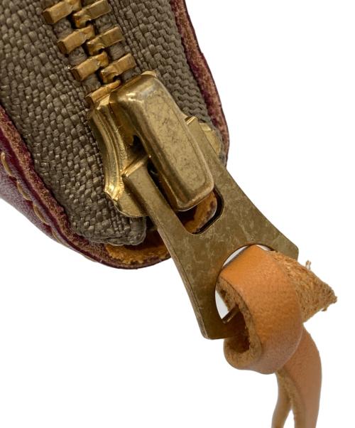 STUDIO D'ARTISAN&SA（ステュディオダルチザンアンドＳＡ）STUDIO D'ARTISAN&SA (ステュディオダルチザンアンドＳＡ) 茜染コンパクトウォレット ボルドーの古着・服飾アイテム