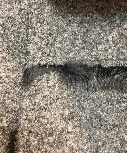 Leilian（レリアン）LEILIAN (レリアン) ファー付ジャケット グレー サイズ:13+　SIZEの古着・服飾アイテム