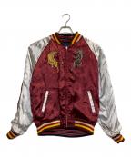 HOUSTONヒューストン）の古着「スカジャン」｜グリーン×レッド