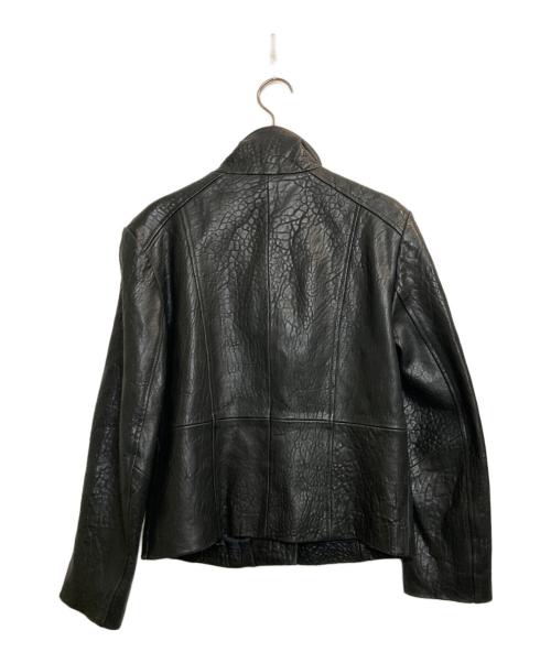 WEEKEND Max Mara（ウィークエンド マックスマーラ）Weekend Max Mara (ウィークエンド マックスマーラ) ラムレザーライダースジャケット ブラック サイズ:USA6の古着・服飾アイテム