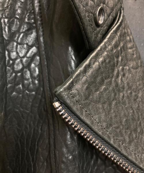 WEEKEND Max Mara（ウィークエンド マックスマーラ）Weekend Max Mara (ウィークエンド マックスマーラ) ラムレザーライダースジャケット ブラック サイズ:USA6の古着・服飾アイテム