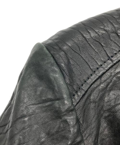 WEEKEND Max Mara（ウィークエンド マックスマーラ）Weekend Max Mara (ウィークエンド マックスマーラ) ラムレザーライダースジャケット ブラック サイズ:USA6の古着・服飾アイテム