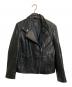 Weekend Max Mara（ウィークエンド マックスマーラ）の古着「ラムレザーライダースジャケット」｜ブラック