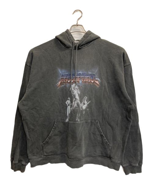 masonprince（メゾンプリンス）MASONPRINCE (メゾンプリンス) ヴィンテージ加工 ヘビーウェイトプリントパーカー グレー サイズ:2の古着・服飾アイテム