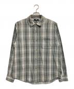 stussyステューシー）の古着「BEACH PLAID SHIRT/チェックシャツ」｜グリーン×グレー