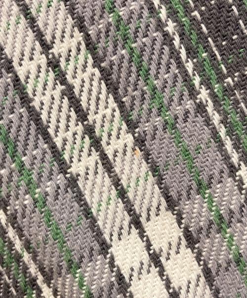 stussy（ステューシー）stussy (ステューシー) BEACH PLAID SHIRT/チェックシャツ グリーン×グレー サイズ:Sの古着・服飾アイテム