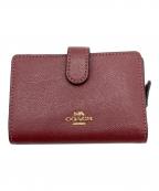 COACHコーチ）の古着「コンパクトウォレット」｜ボルドー