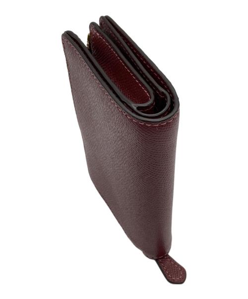 COACH（コーチ）COACH (コーチ) コンパクトウォレット ボルドーの古着・服飾アイテム