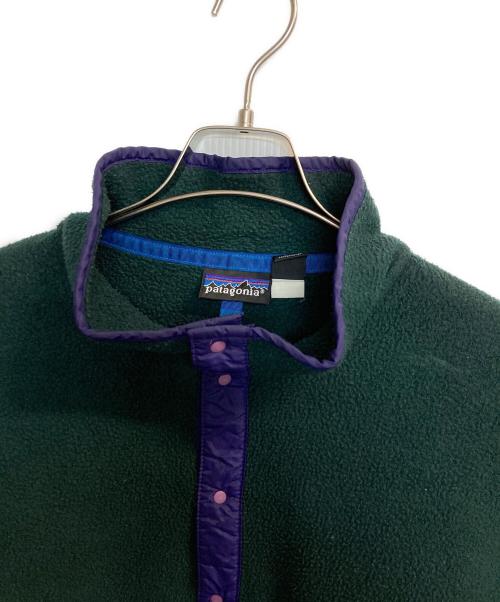 Patagonia（パタゴニア）Patagonia (パタゴニア) シンチラスナップT/フリースジャケット グリーン サイズ:Lの古着・服飾アイテム