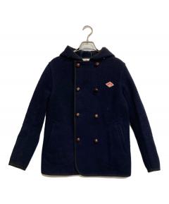 新品未使用タグ付きDANTON ダントン ウールモッサ ネイビーサイズ38 DANTON - DANTON ダントン ウールモッサ コート ネイビー サイズ38の