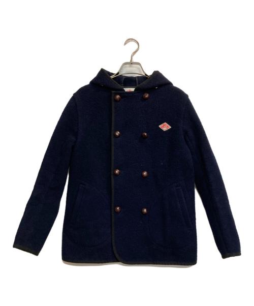 DANTON（ダントン）DANTON (ダントン) ウールモッサー フード ダブルボタンジャケット ネイビー サイズ:36の古着・服飾アイテム