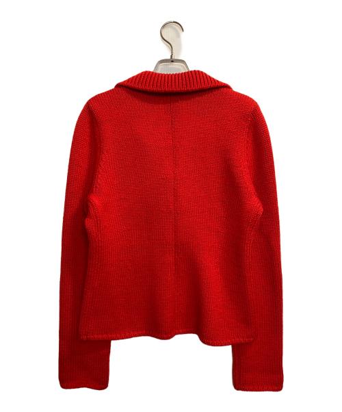 FOXEY（フォクシー）FOXEY (フォクシー) ニットジャケット レッド サイズ:42の古着・服飾アイテム