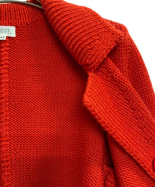 FOXEY（フォクシー）FOXEY (フォクシー) ニットジャケット レッド サイズ:42の古着・服飾アイテム
