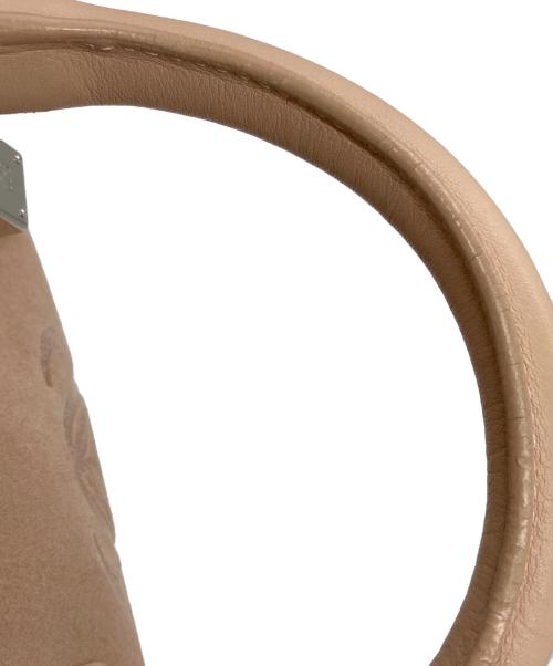 LOEWE（ロエベ）LOEWE (ロエベ) アナグラムロゴハンドバッグ ピンクベージュの古着・服飾アイテム