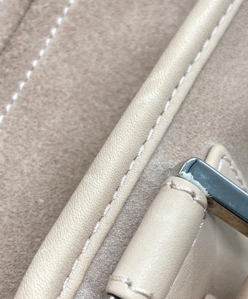 LOEWE（ロエベ）LOEWE (ロエベ) アナグラムロゴハンドバッグ ピンクベージュの古着・服飾アイテム