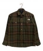 THE NORTH FACEザ ノース フェイス）の古着「Brushy Creek Shirt」｜カーキ×ブラウン