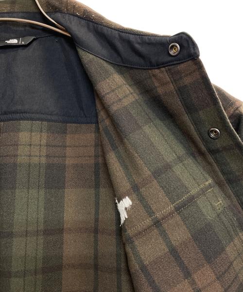 THE NORTH FACE（ザ ノース フェイス）THE NORTH FACE (ザ ノース フェイス) Brushy Creek Shirt カーキ×ブラウン サイズ:Lの古着・服飾アイテム