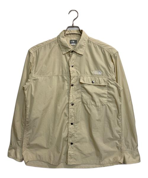 THE NORTH FACE（ザ ノース フェイス）THE NORTH FACE (ザ ノース フェイス) L/S Nuptse Shirt アイボリー サイズ:Mの古着・服飾アイテム