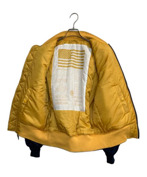 ALPHA（アルファ）ALPHA (アルファ) リバーシブルMA-1ジャケット ネイビー サイズ:Lの古着・服飾アイテム