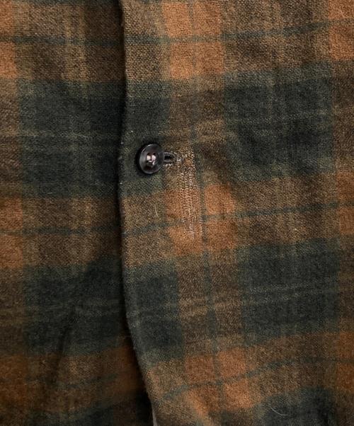 PENDLETON（ペンドルトン）PENDLETON (ペンドルトン) 60's BOARD SHIRT / ボードフランネルシャツ グリーン×イエロー サイズ:Lの古着・服飾アイテム
