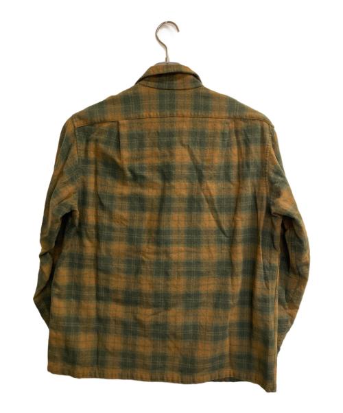 PENDLETON（ペンドルトン）PENDLETON (ペンドルトン) 60's BOARD SHIRT / ボードフランネルシャツ グリーン×イエロー サイズ:Lの古着・服飾アイテム