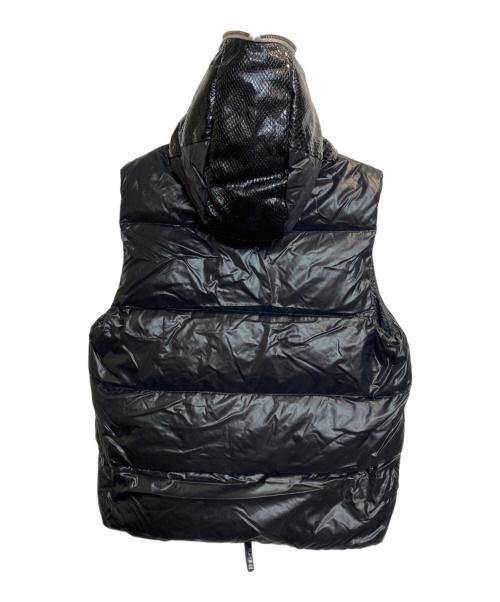 DUVETICA（デュベティカ）DUVETICA (デュベティカ) IZREEL (イズリール) ARISTEO T / パイソン切替フルジップダウンベスト ブラック サイズ:46の古着・服飾アイテム