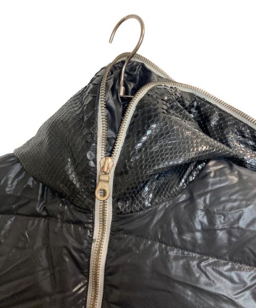 DUVETICA（デュベティカ）DUVETICA (デュベティカ) IZREEL (イズリール) ARISTEO T / パイソン切替フルジップダウンベスト ブラック サイズ:46の古着・服飾アイテム