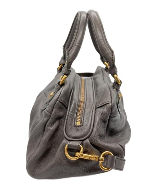 MARC JACOBS（マークジェイコブス）MARC JACOBS (マークジェイコブズ) レザー2wayホーボーバッグ ブラウンの古着・服飾アイテム