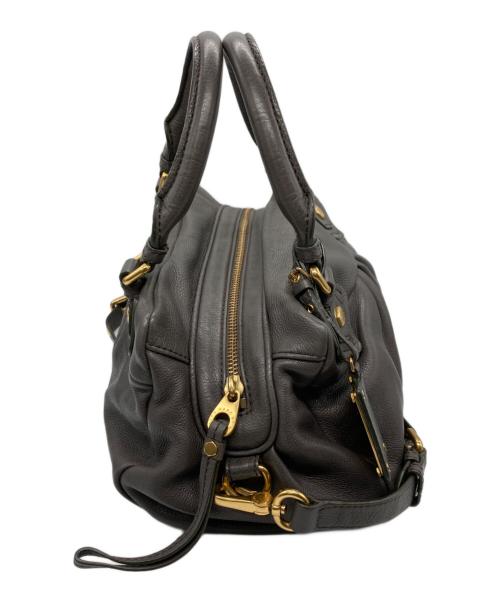 MARC JACOBS（マークジェイコブス）MARC JACOBS (マークジェイコブズ) レザー2wayホーボーバッグ ブラウンの古着・服飾アイテム