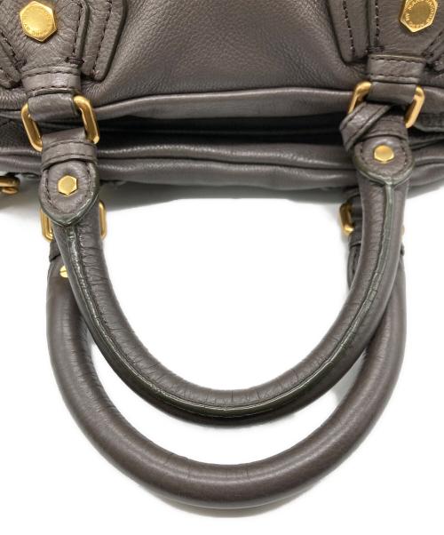 MARC JACOBS（マークジェイコブス）MARC JACOBS (マークジェイコブズ) レザー2wayホーボーバッグ ブラウンの古着・服飾アイテム