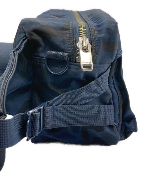 PORTER（ポーター）PORTER (ポーター) カモフラボディーバッグ ネイビーの古着・服飾アイテム