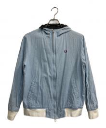 FRED PERRY（フレッドペリー）の古着「ジップジャケット」｜ブラック×ブルー