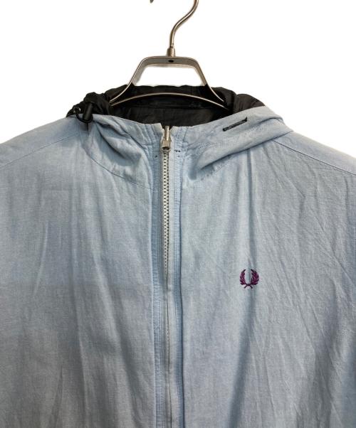 FRED PERRY（フレッドペリー）FRED PERRY (フレッドペリー) ジップジャケット ブラック×ブルー サイズ:Lの古着・服飾アイテム