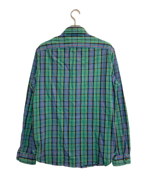 RRL（ダブルアールエル）RRL (ダブルアールエル) チェックシャツ グリーン×ブルー サイズ:記載なし(実寸サイズ参考)の古着・服飾アイテム