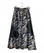 ANDREA&Co.アンドレアアンドコー）の古着「ジャガードスカート」｜ネイビー