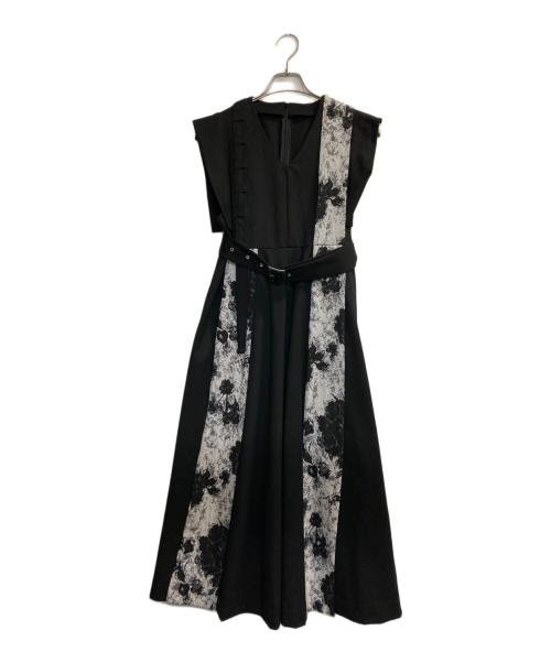 ANDREA&Co.（アンドレアアンドコー）ANDREA&Co. (アンドレアアンドコー) JACQUARD RIBBON DRESS ブラック サイズ:Ｓの古着・服飾アイテム