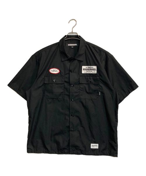 NEIGHBORHOOD（ネイバーフッド）NEIGHBORHOOD (ネイバーフッド) 24SS CLASSIC WORK SHIRT SS / クラシックワークシャツ ブラック サイズ:Lの古着・服飾アイテム