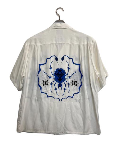 WACKO MARIA（ワコマリア）WACKO MARIA (ワコマリア) WOLF’S HEAD (ウルフズヘッド) HAWAIIAN SHIRT / ハワイアンシャツ ホワイト サイズ:Lの古着・服飾アイテム