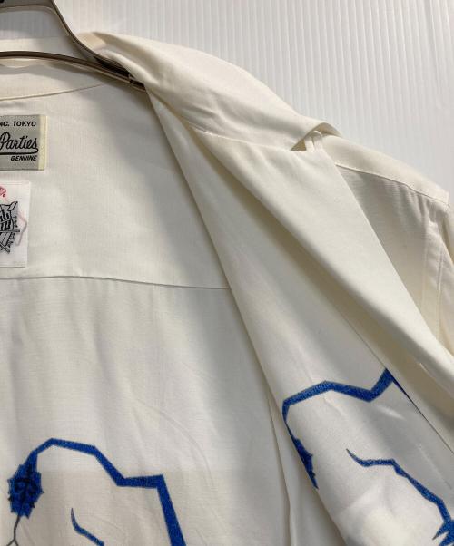 WACKO MARIA（ワコマリア）WACKO MARIA (ワコマリア) WOLF’S HEAD (ウルフズヘッド) HAWAIIAN SHIRT / ハワイアンシャツ ホワイト サイズ:Lの古着・服飾アイテム