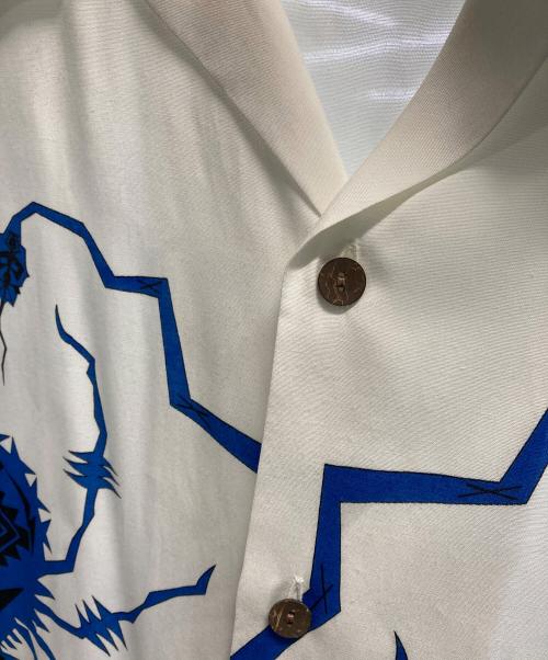 WACKO MARIA（ワコマリア）WACKO MARIA (ワコマリア) WOLF’S HEAD (ウルフズヘッド) HAWAIIAN SHIRT / ハワイアンシャツ ホワイト サイズ:Lの古着・服飾アイテム