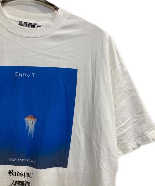 BUDSPOOL（バッズプール）BUDSPOOL (バッズプール) プリントTシャツ ホワイト サイズ:Ｌの古着・服飾アイテム