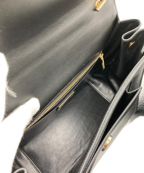 Salvatore Ferragamo（サルヴァトーレ フェラガモ）Salvatore Ferragamo (サルヴァトーレ フェラガモ) ヴァラ2wayチェーンショルダーバッグ ブラックの古着・服飾アイテム